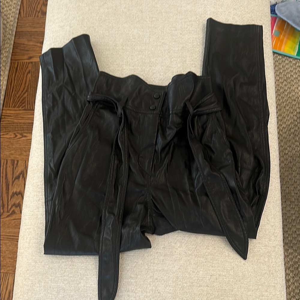 Nanushka Black faux leather trouser
